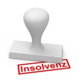 Layer insolvenz Stempel klein