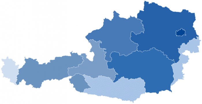Österreich Karte Bundesländer